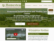 Tablet Screenshot of homesteadrhcc.com